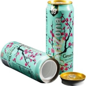 arizone green tea stash can