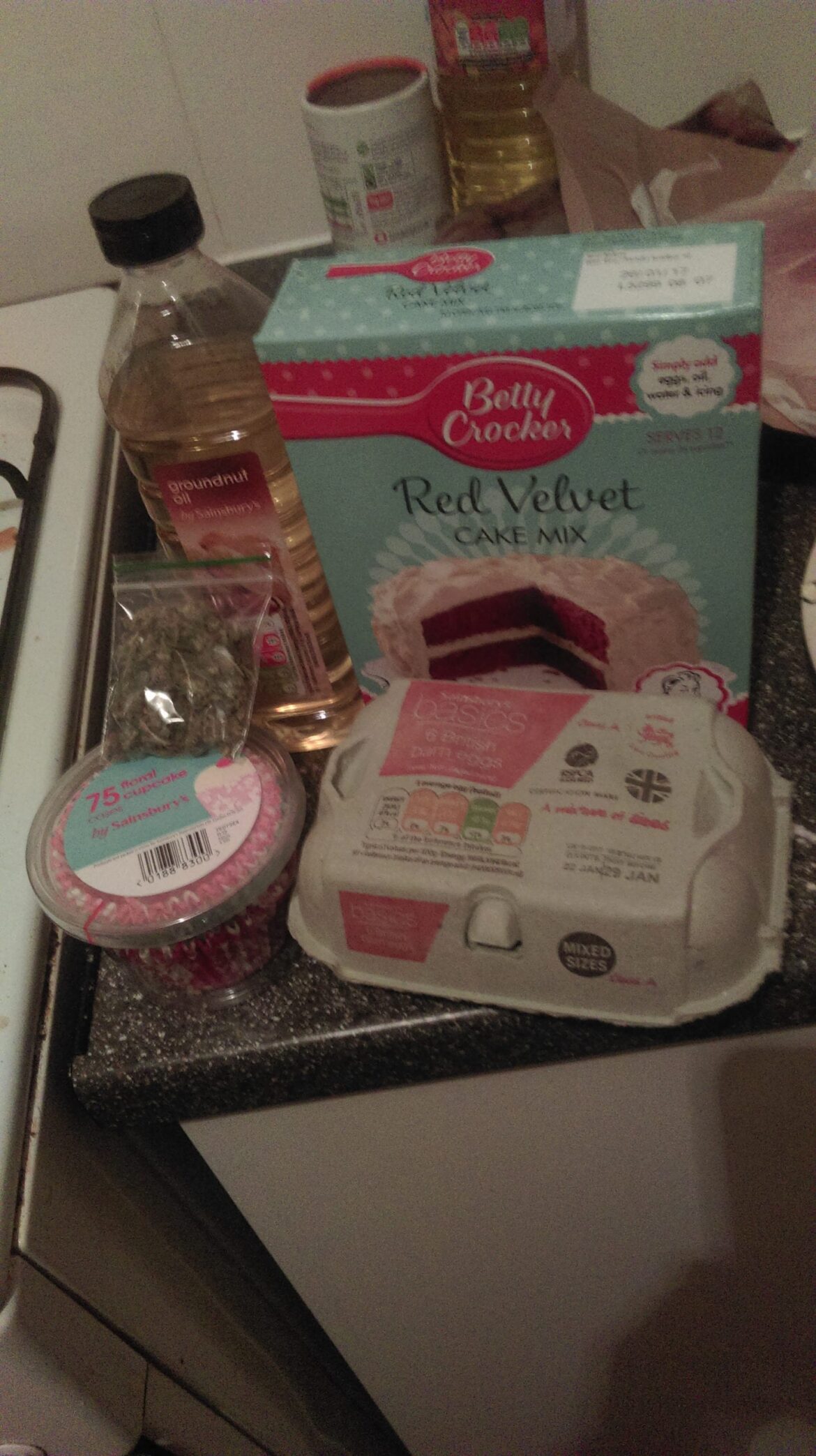 ingredients for making pot brownies